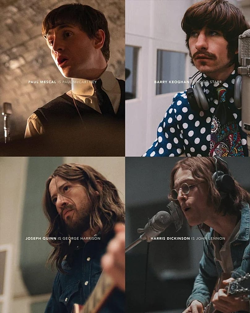 Beatles Biopic Quartet: Mendes Films Recreate Abbey Road Cover With All-Star Cast