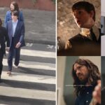 beatles biopic quartet mendes films recreate abbey road cover with all star cast fMFN43FQ